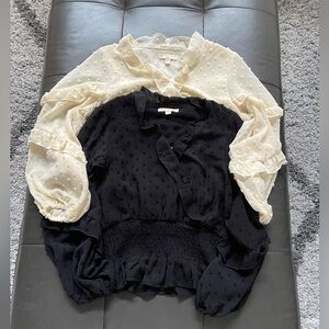 2 Chelsea & Violet tops for girls size M